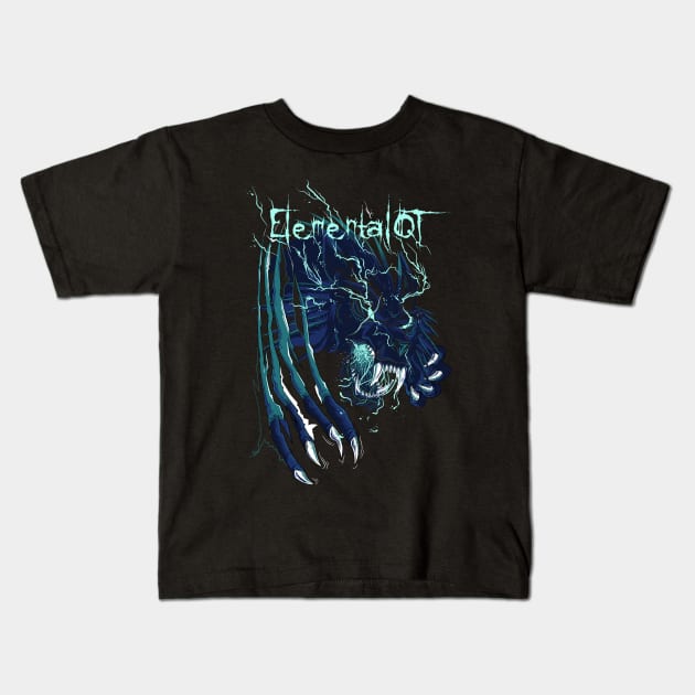 Elemental Wolf Kids T-Shirt by ElementalQT